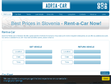 Tablet Screenshot of adria-car.com